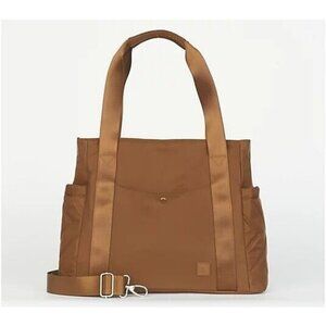 IHKWIP Zig Zag Transit Tote with Crossbody Strap Mocha,Bag